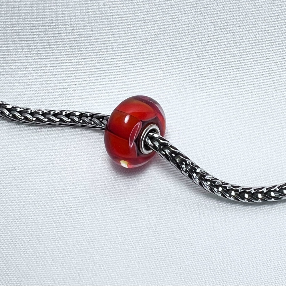 Trollbeads Red Stripe Bead